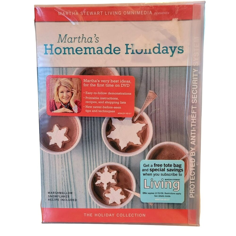 Martha Stewart Holidays: Homemade Holidays (DVD, 2005) - NEW/SEALED - TH-893